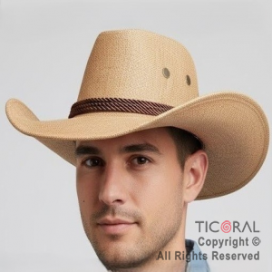 SOMBRERO COWBOY AUSTRALIANO MARRON x 1